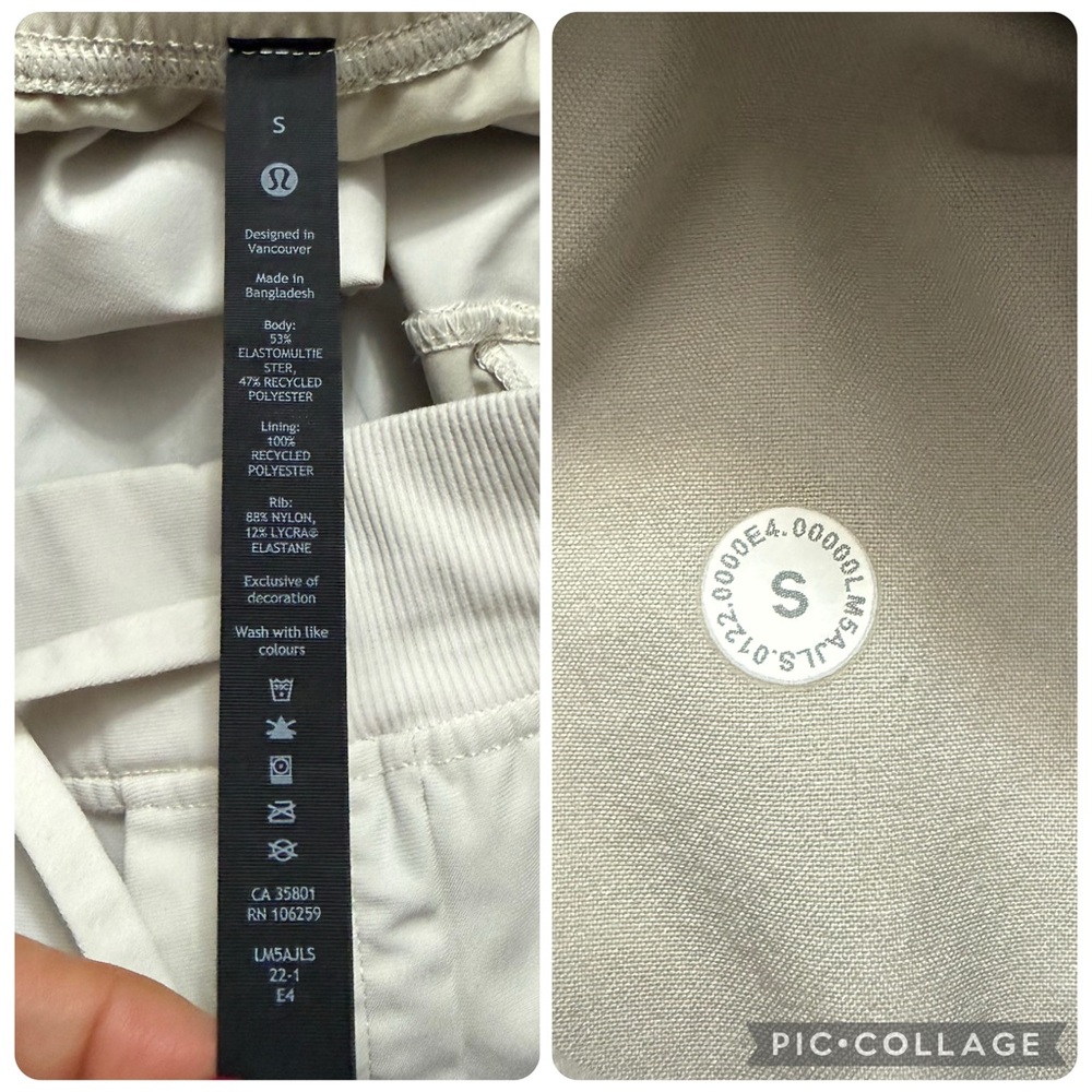 Lululemon ABC Jogger Warpstreme in Silverstone size S - Picture 14 of 16